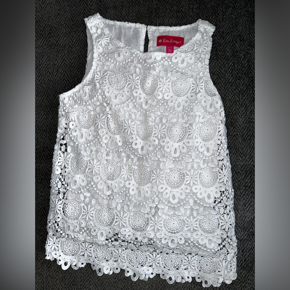 Lilly Pulitzer white lace top